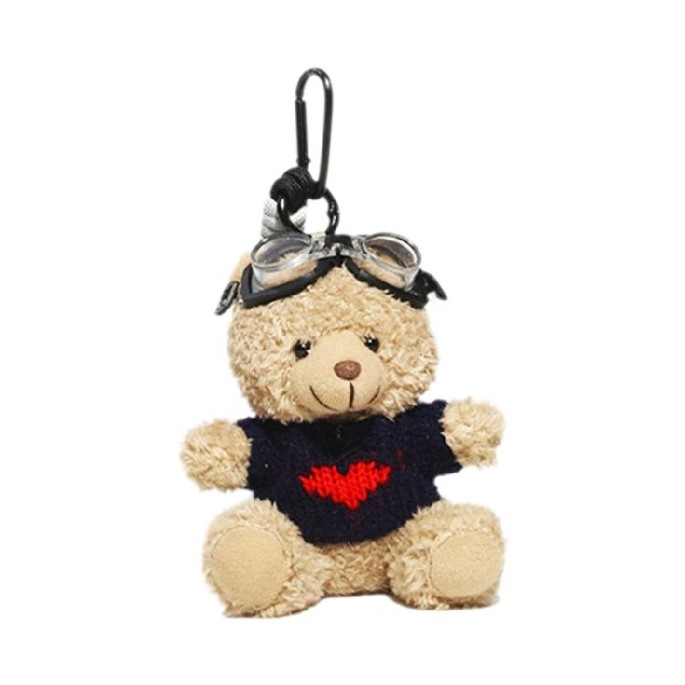 

Lovely Bear Keyring Pilot Bear Keyrings Plush Keychain Women Girls Accessories