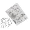 Transparent Stamp DIY Clear SkinFriendly Clear Reusable Stamp for Card Making Decoration