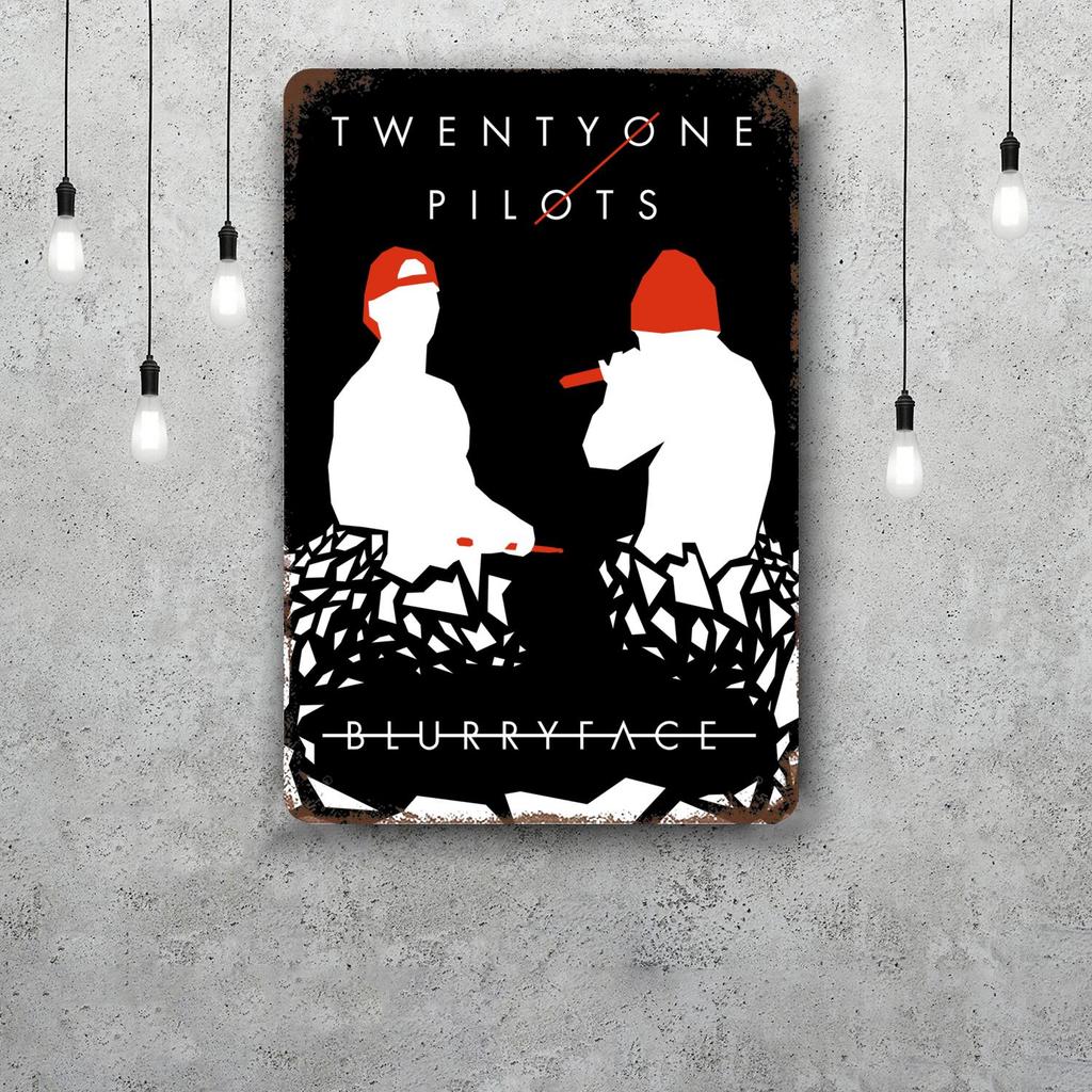 Twenty one pilots Decorazioni Segnali Metallici Vintage Segnali in Latta Poster del Capitano Decorazione per Bar Pub Club Man Cave Decorazione Murale