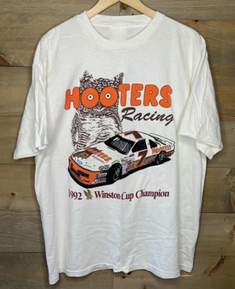 Hooters Racing 1992 Winston Cup Cham.Pion White T-Shirt 3XL