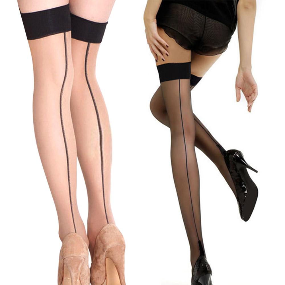 Summer Women Sexy Thigh High Stocking Over The Knee Socks Sexy Fashion Thin Hosiery Stay Up Stockings Leggings