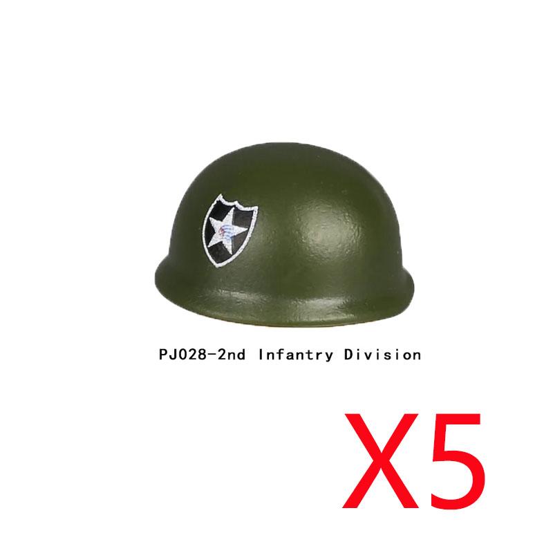 Military Figure MOC Building Block Accessories Vest Equipment Soviet American Soldier Helmet Hat Kit Mini Brick Toy Gift K48
