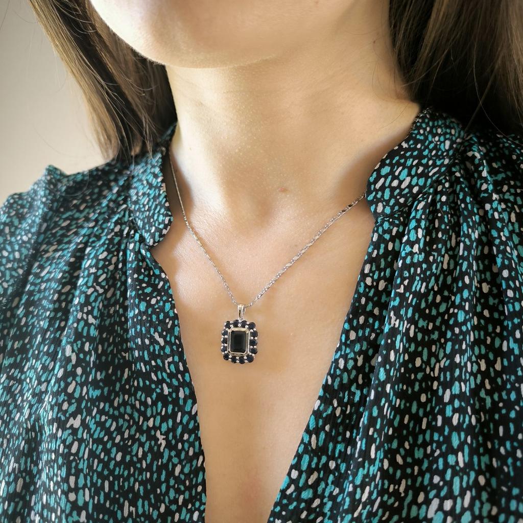 Pandantiv din argint cu safir 4.763ct (2180302)