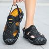 Men Retro Slippers Outdoor Summer Clogs Brown Hiking Sandals Black Beach Shoes Plus Size 46 47