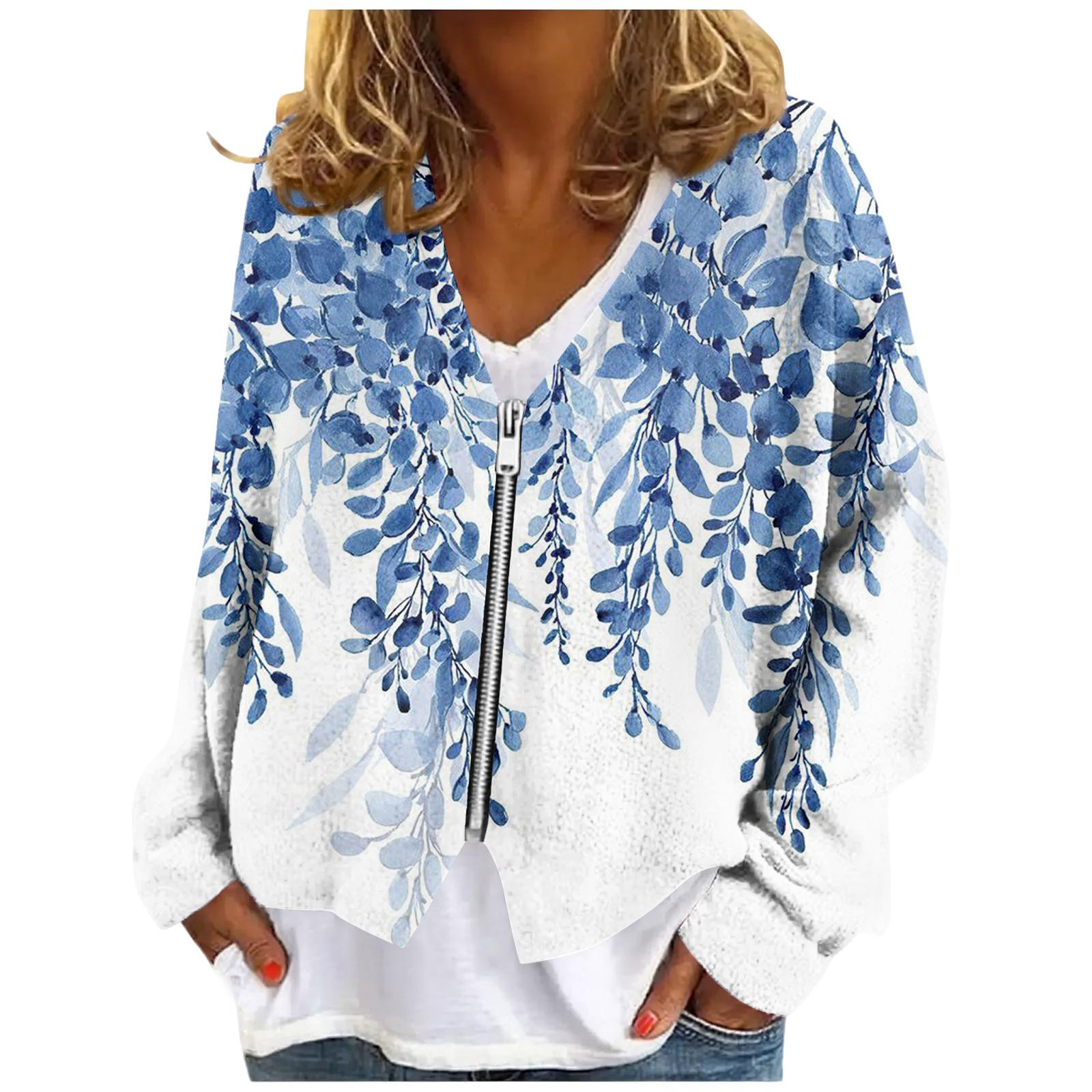 

Женские свитера на молнии, толстовки с длинным рукавом, куртки оверсайз, мягкие, повседневные, свободные туники XL небесно-голубой