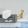 Acrylic Cat Toilet Paper Storage Box Modern Animal Sculpture Towel Dispenser Wall Mounted