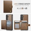 2 in 1 Detachable Card Holder Leather Case for Samsung Galaxy S25 Ultra Edge S24 Plus S23 S22 S21 A56 A16 A36 5G Magnetic Cover