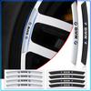4 Stuks Auto Wielnaaf Badge Velg 3D Stickers Auto Accessoires Voor M Performance 1 3 5 7 F10 F11 F12 F07 F01 F02 F30 F35 F34 F36 3 4 5 GT 6 7 E39