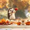 Herbst Cartoon Igel Statisch Haftend Fensteraufkleber Selbstklebend Abnehmbar Geschäft Zuhause Dekoration