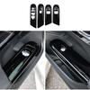 For Benz EQE EQS - Gloss Black Window Lift Panel Switch Cover Trim 4PCS