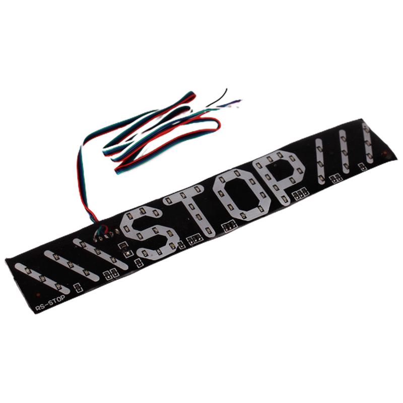 Motorcycle Stop Brake Light Turn Signal Waterproof LED Strip Lights Modification Parts Universal Warning Light Stop Light Panel China Mainland