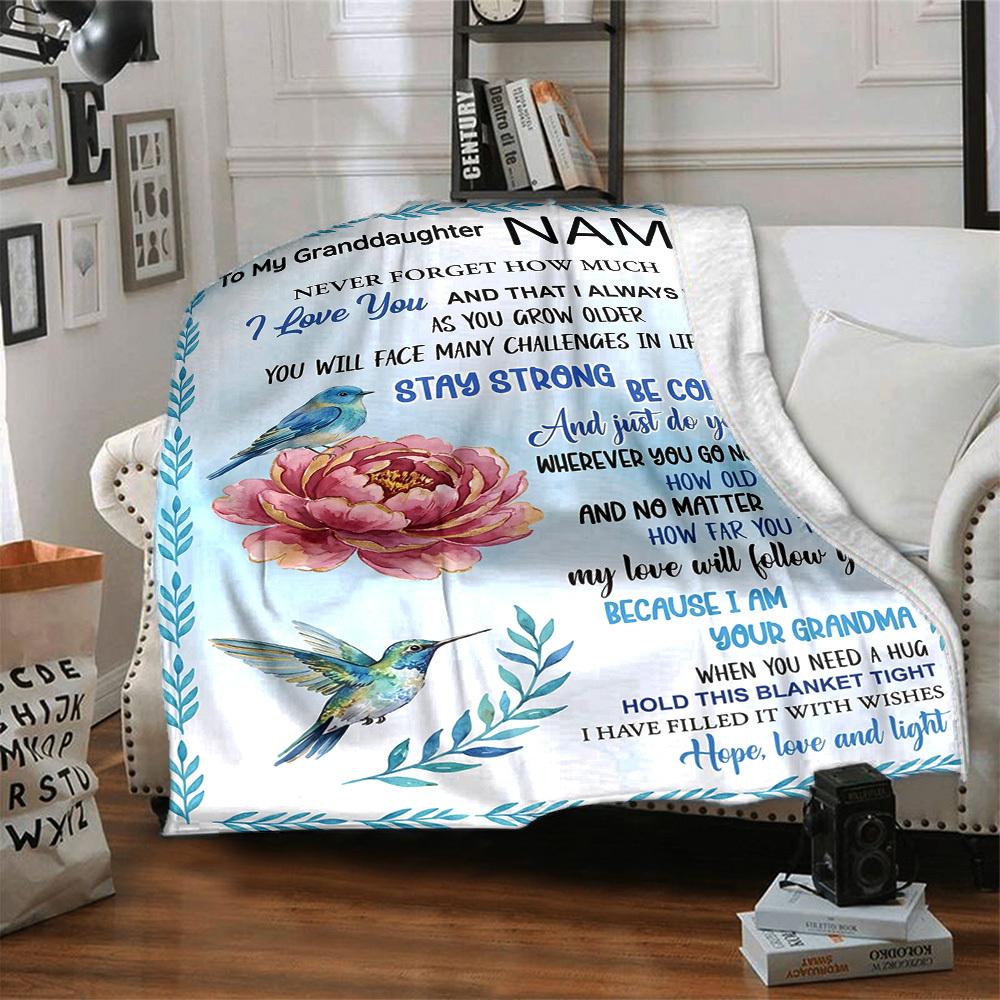 Love Inspiration Throw Customize Your Name Soft Cozy Throw For Sofa Couch Office Bed Picnics Allseason Use Warmthful Decor Best Holiday Gift For