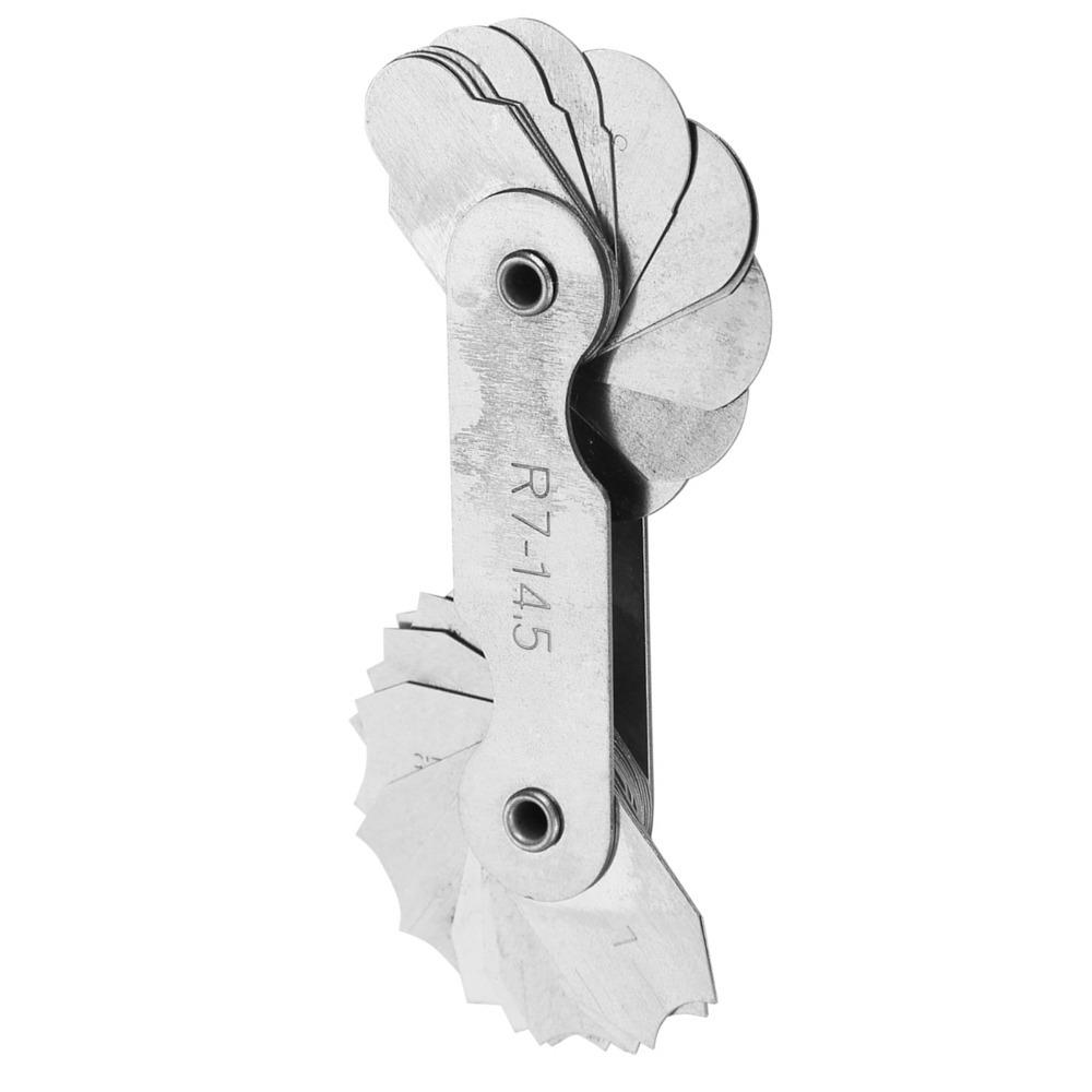 R7-14.5MM Radius Fillet Gauge Stainless Steel External Internal Gauge  For Measuring