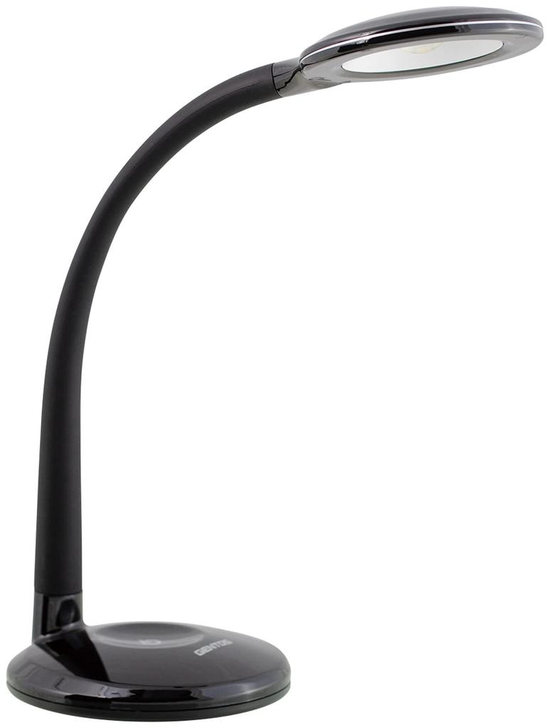 GENTOS LED Desk 520 Lumilion Light, Eye-Friendly, Lumens, Black, DK-R255BK