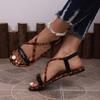 Fashion Leopard Print Flat Sandals 2025 New Summer Two Days Decoration Fine Beach Large Size Sandals Women