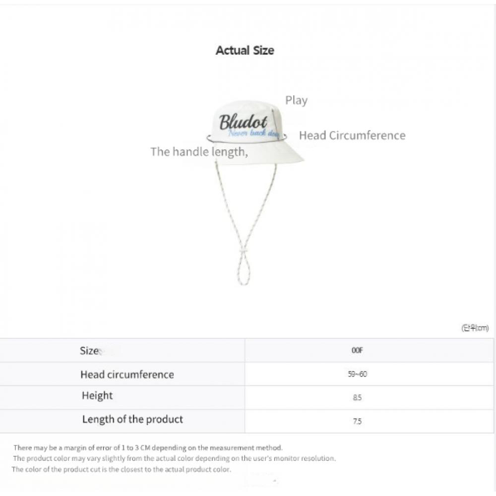 Blu Dot Graphic Bucket Hat Wh