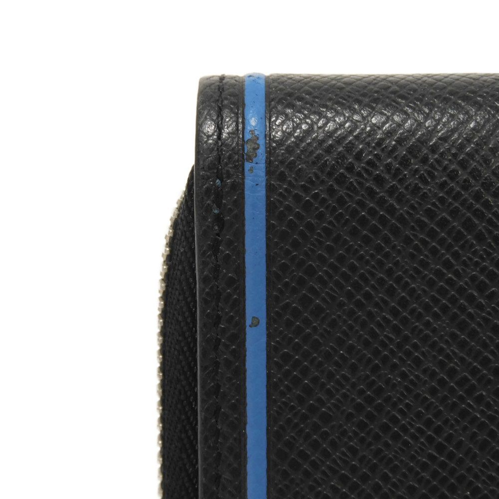 Used 12564 Zippy Wallet Vertical M30070 7940 New Zip Around Black Blue Taiga Noir Men's from Japan AUTHENTIC