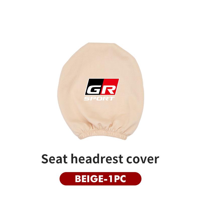 Car Headrest Cover Dustproof Cover Front Seat Head Rests Interior Accessories For Toyota GR Sport Gazoo Racing Yaris 86 Corolla