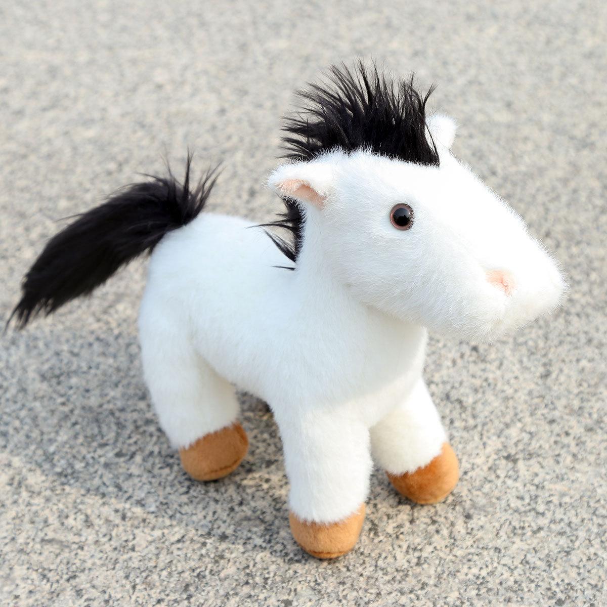 

25cm Simulation Pony Doll Plush Stuffed Toys Home Decorations Decorations Cute Cartoon Pony Plush Doll Children Birthday Gift