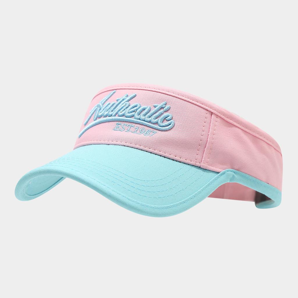 Summer Unisex Cotton Embroidered Letter Sun Hat With Adjustable Fit For Outdoor Activities
