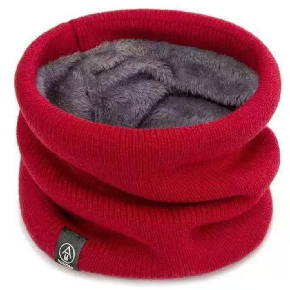 Unisex Winter Velvet Thick Scarf - Warm Korean Style Neck Cover for Outdoor Leisure & Cycling