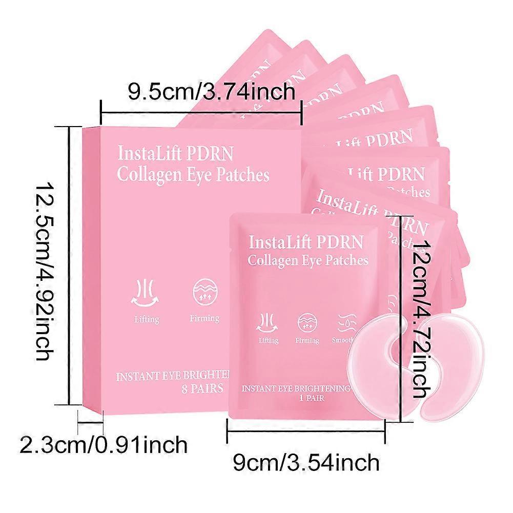 Instalift PDRN & Kollagen Augenpads, Hydrogel-Augenmasken mit Niacinamid, Augenpads gegen Schwellungen, dunkle Augenringe und feine Linien