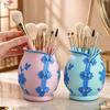 Chinese Style Cheongsam Shape Pen Holder Vinyl Succulent Planter Makeup Brush Pot  Desk