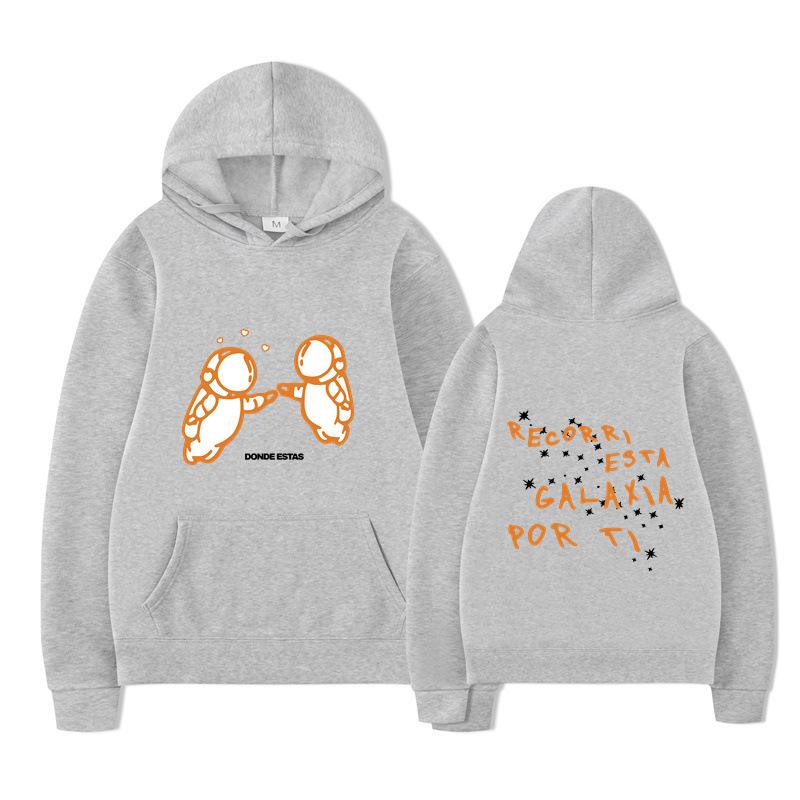 Fashion Printed Double Astronaut Hoodies Men Casual Long Sleeve Sweatshirts Women Casual Harajuku Streetwear Sudaderas