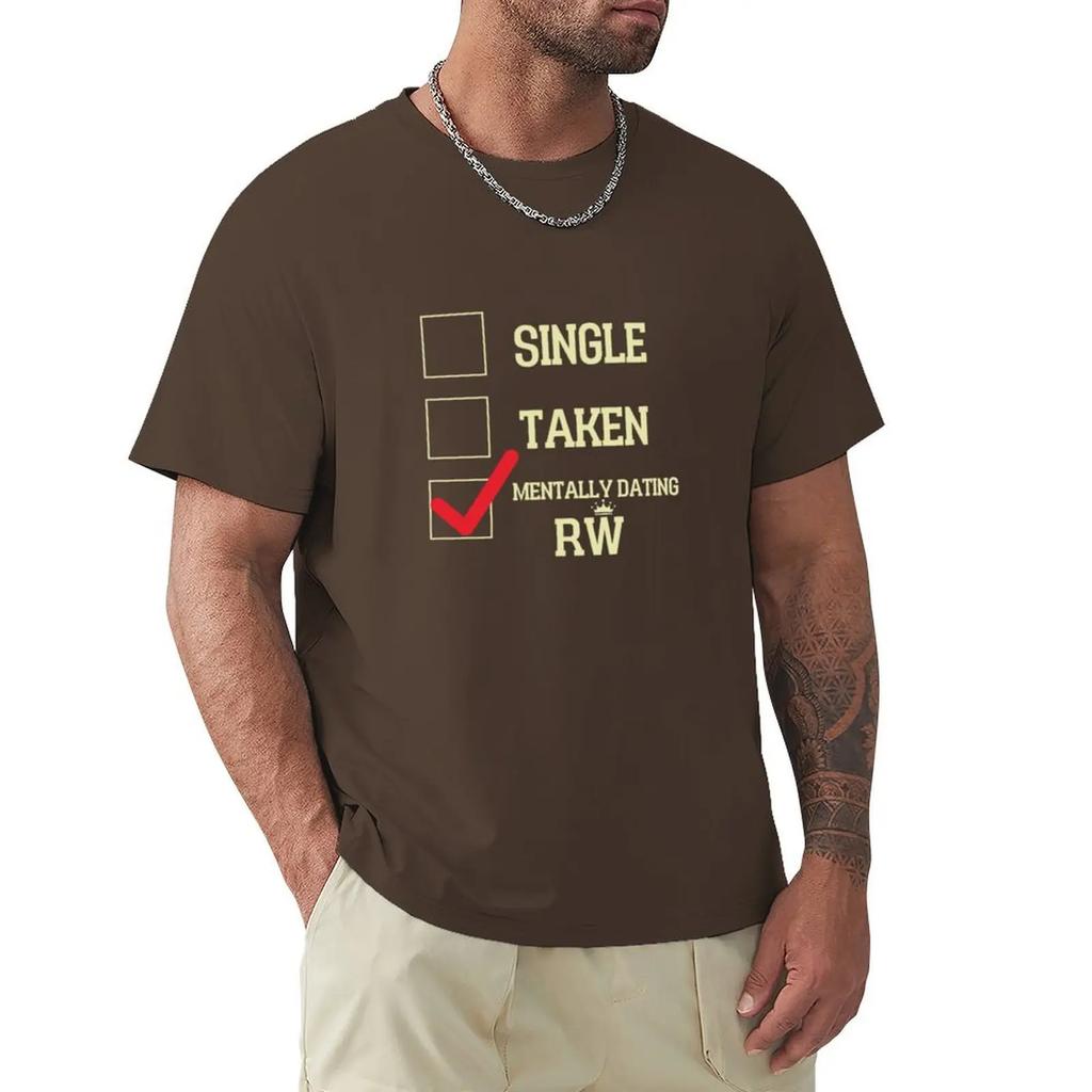 Mentally Dating Robbie Williams T-shirt Plain Quick-drying Heavy Weight T Shirts for Men