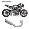 Triumph 765 Titanium Alloy Exhaust System Set (2017-2024) - Non-Destructive Install