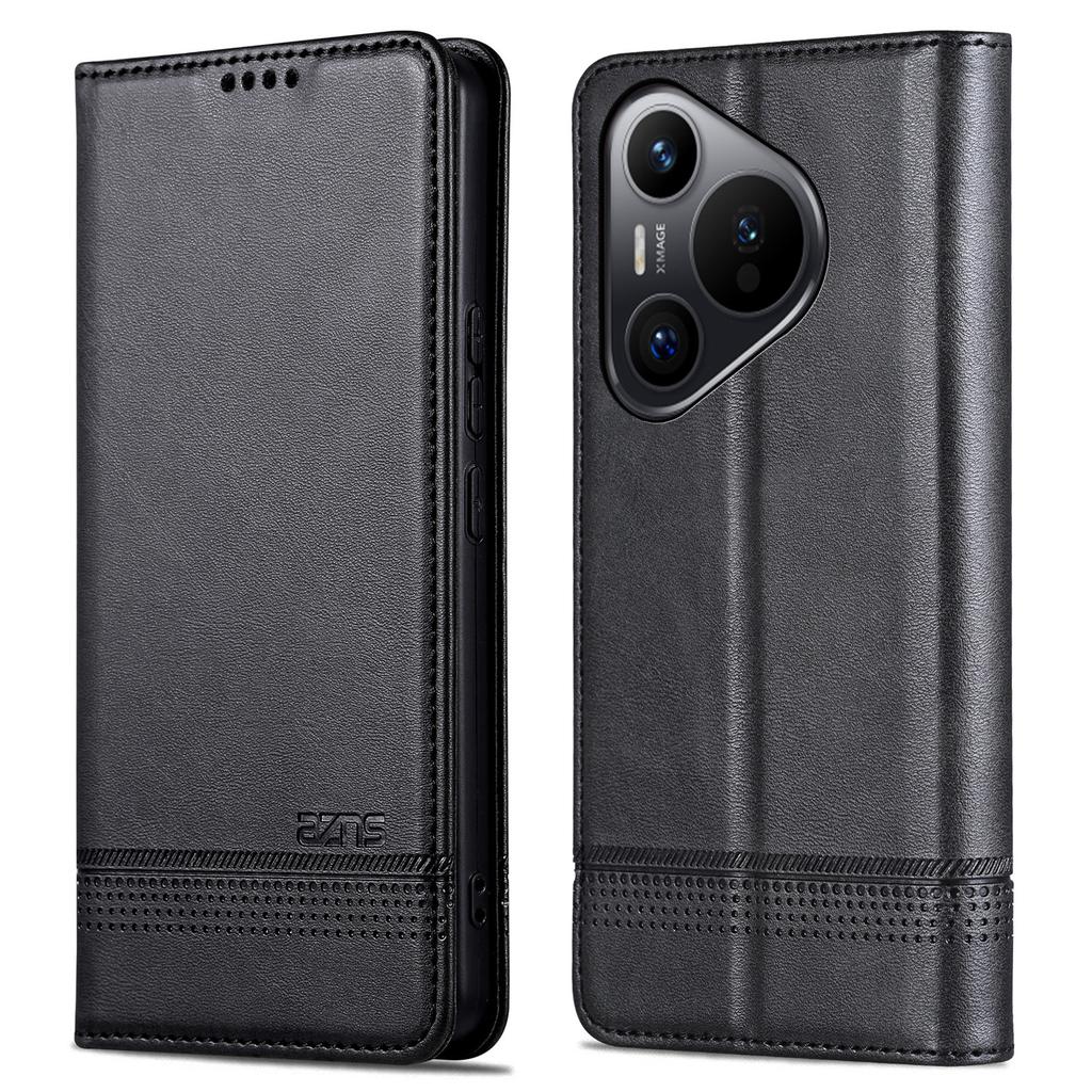 AZNS For Huawei Pura 70 Wallet Case PU Leather Magnetic Shock Absorbing Phone Cover