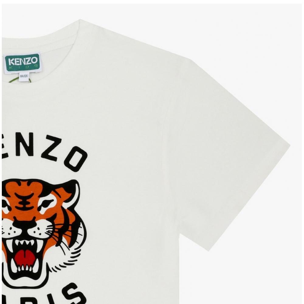 Kenzo Kids ShorT Sleeve T shirT Tiger K61505 117