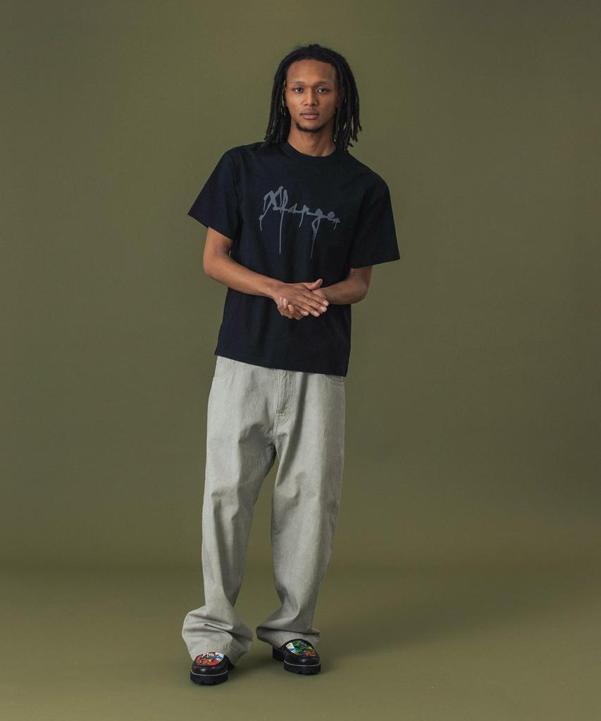 [Extra Large] Drip Logo Short Sleeve Tee, DRIP LOGO S/S TEE 101253011021, BLACK, XL