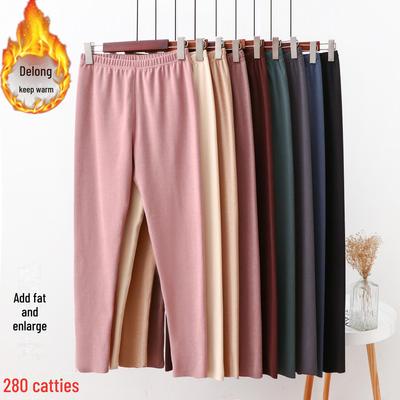 Plus-Size Women's High-Waist Velvet Warm Leggings