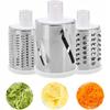 Manual shredder, rotating grater, 3 blades, 3-in-1 vegetable slicer