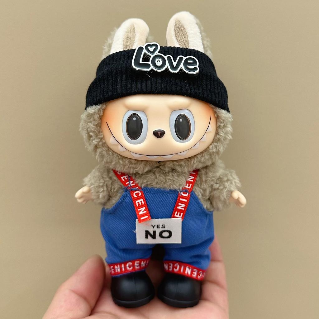 Doll Clothes For 15-17CM I II III Labubu Outfits Mini Plush Cotton Idol Doll Clothing Sitting Party Accessories Gifts
