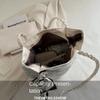 Niche Natial Style Embroidery Flower Shoulder Bag Summer Autumn Ribb Decorati Handle Bag Women Casual Commuter Tote Bag