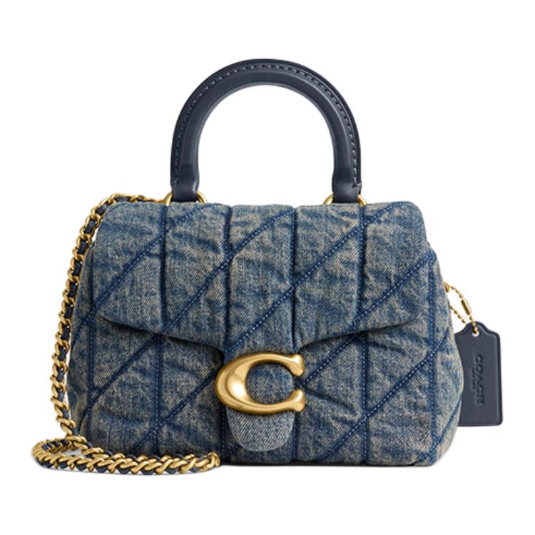 

Coach Tabby 19 Quilted Diamond Pattern Fabric Shoulder Tote Bag Small Women handbags Deep-Indigo CDC34-B4YMW Basic Set (Bag+Dust Bag)