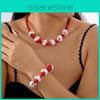 Halloween Gift Geometric Wood Bead Jewelry For Women With Festive Charm
