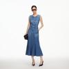 VEROMODA 2026 Spring Sleeveless Denim Fishtail Maxi Dress