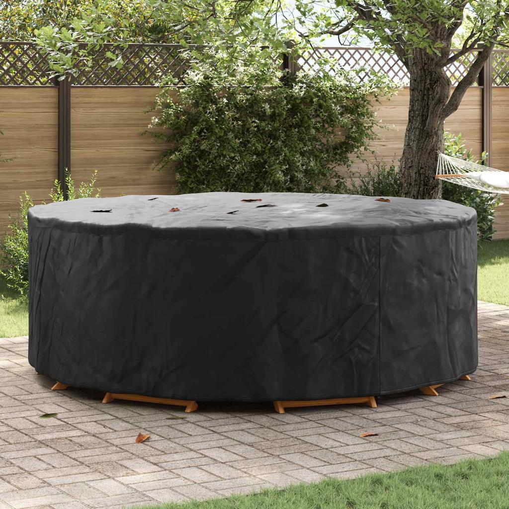 Furniture Cover Black 244 x 244 x 85 cm 210D Oxford Fabric