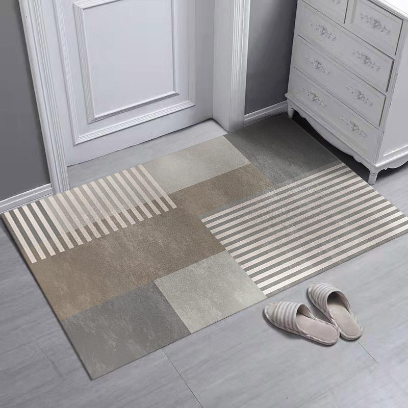 Geometric Style Entrance Carpet Dirt Resistant Household Floor Mat Living Room Bedroom Carpet Floor Mat