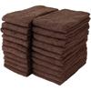 GamachaTowel Face Towels Set of Thin Towels for Use As Hand Towels In the Kitchen or Gentle On the Highly and Regular Size (22 Colors) [Cacao, 20]