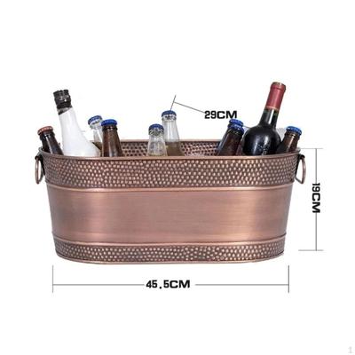 Ice Bucket Beverage Tub Lightweight Multifunctional Cube Container Beer for Barbecues Hotel