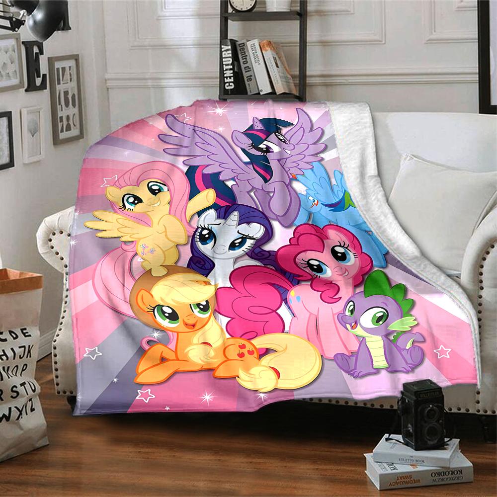 1pc My Little Pony3 Blanket, Gift, for Men and Women, Soft Blanket, Good for Sofa Bed Couch Travel, Lightweight Flannel Blanket