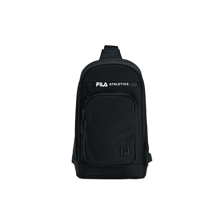 FILA Fitness Series Zipper Closure Fabric Chest Bag Regular Men bags Black A13M341104FBK One Size