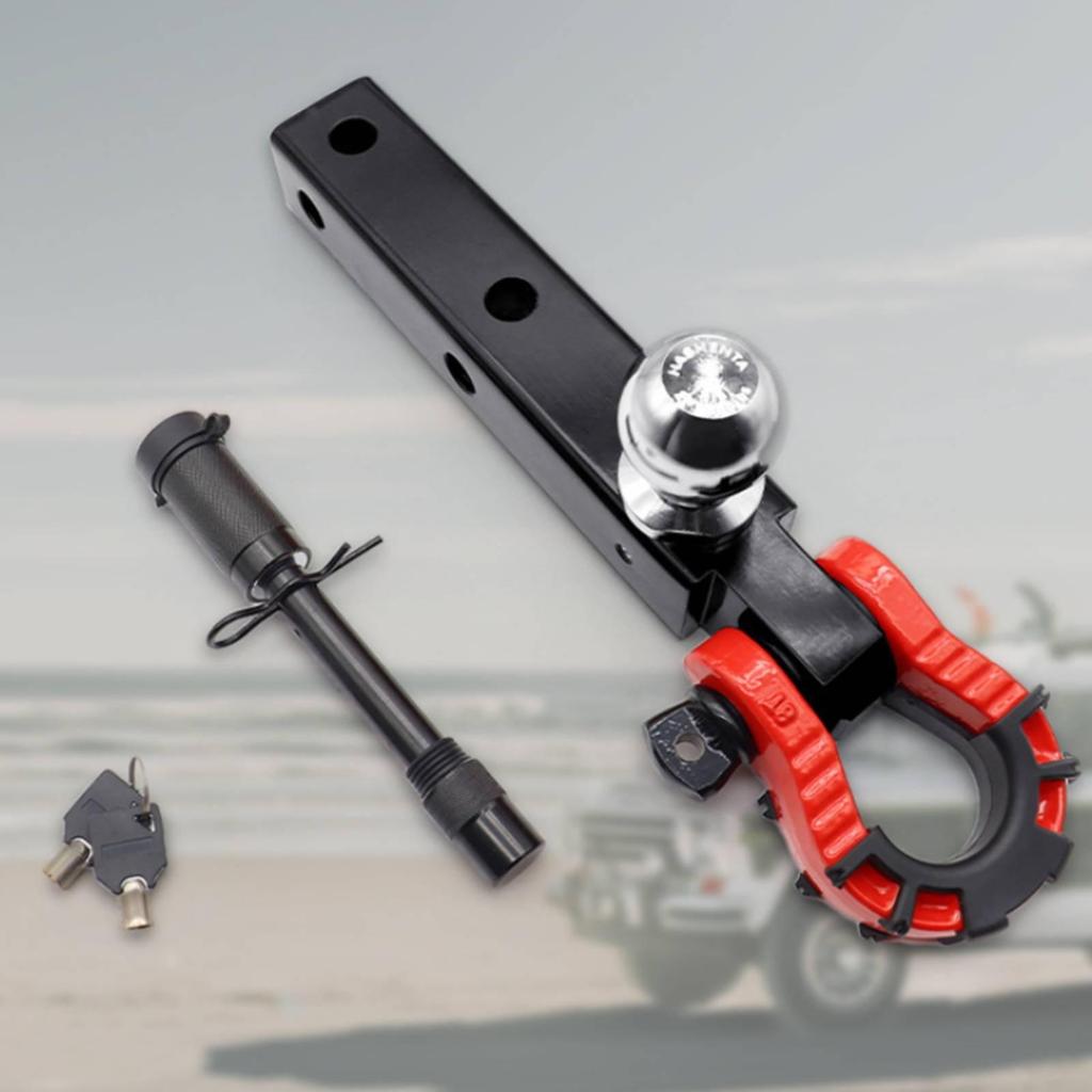Trailer Hitch Arm Cast Steel with Hook Locking Towing Accessory