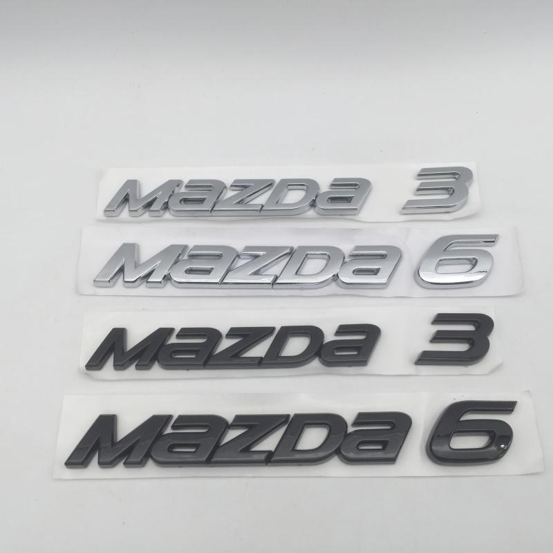 1pcs 3D ABS for Mazda 2 3 6 car Letter Rear tail trunk Decals Emblem badge sticker Decal car styling auto Accessories b58