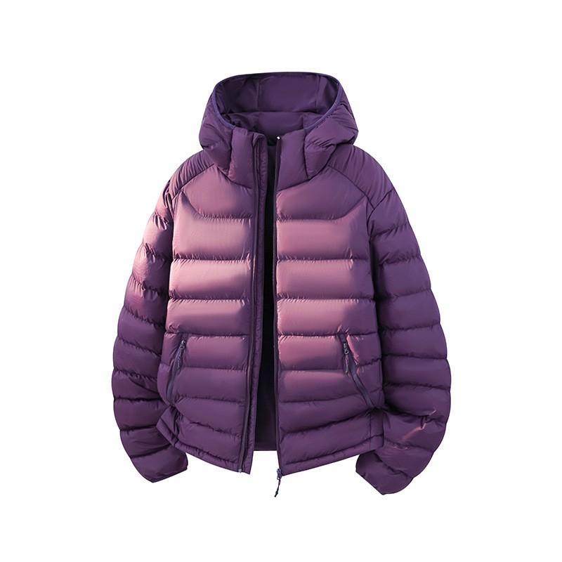 Winter Hooded Cotton Puffer Jacket Unisex Casual Warm Coat Couples