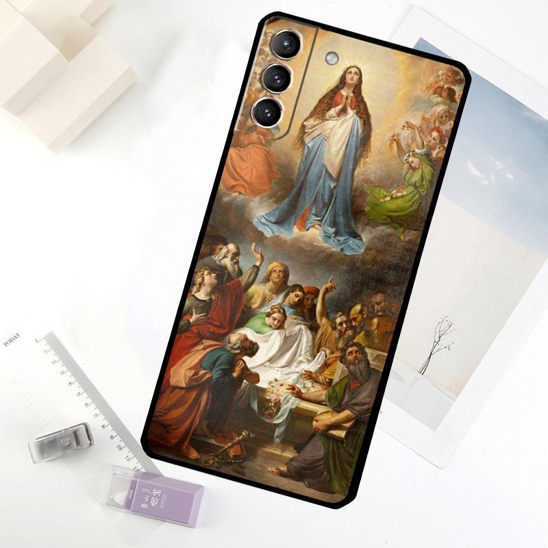 Jungfrau Maria Hoffnung Religiöse Kunst Handyhülle Für Samsung Galaxy S25 S24 S23 S22 S21 S20 S26 Ultra S10 Plus S23 FE S25 FE Hülle